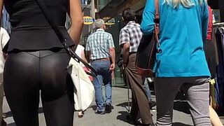 прозрачные кожаные леггинсы - порно видео
