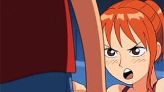 Нами трахает Луффи - порно видео