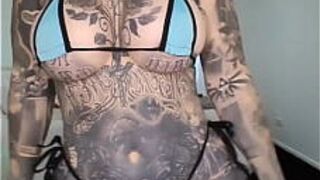 Примерка прозрачного микро-бикини - порно видео