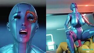 Небула и Гамора - порно видео